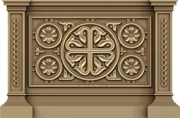 Church panel (PC_0113) 3D model for CNC machine