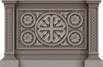 Church panel (PC_0113) 3D model for CNC machine