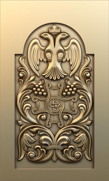 Church panel (PC_0126) 3D model for CNC machine