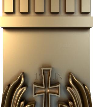 Church panel (PC_0134) 3D model for CNC machine