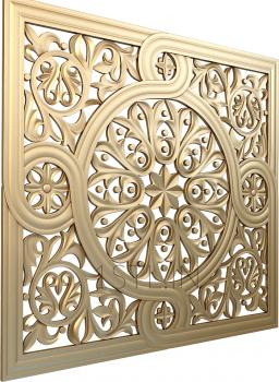 Church panel (PC_0136-2) 3D model for CNC machine