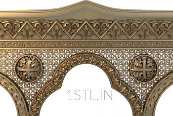 Church panel (PC_0146) 3D model for CNC machine