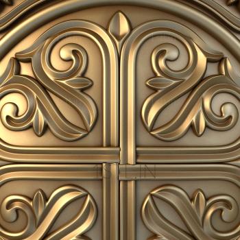 Church panel (PC_0147) 3D model for CNC machine