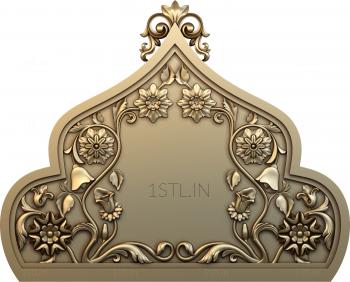 Church panel (PC_0174) 3D model for CNC machine