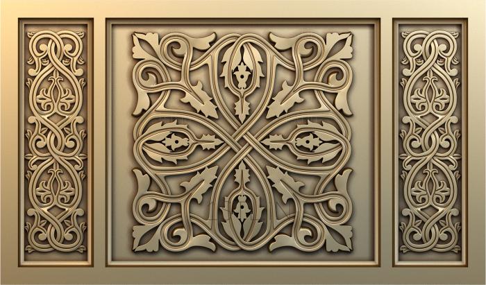 Church panel (PC_0181) 3D model for CNC machine