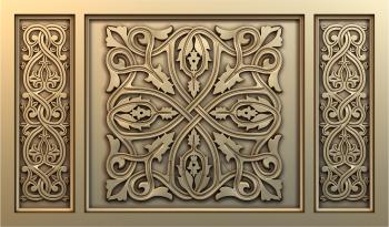 Church panel (PC_0181) 3D model for CNC machine