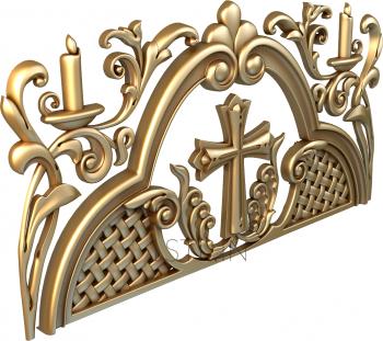 Church panel (PC_0192) 3D model for CNC machine