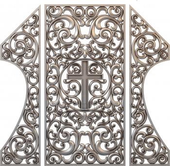 Church panel (PC_0196) 3D model for CNC machine