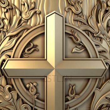 Church panel (PC_0199) 3D model for CNC machine