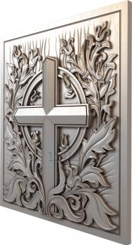 Church panel (PC_0199) 3D model for CNC machine