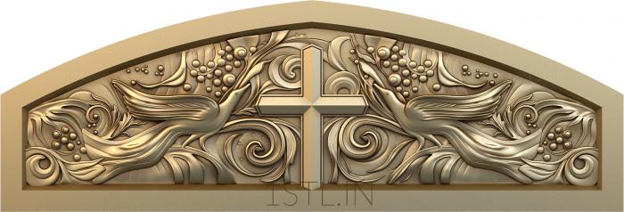 Church panel (PC_0201) 3D model for CNC machine