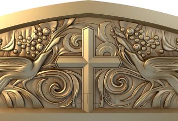 Church panel (PC_0201) 3D model for CNC machine