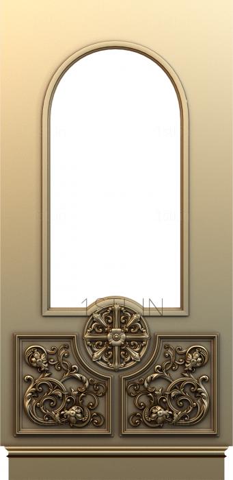 Church panel (PC_0203) 3D model for CNC machine