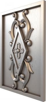 Church panel (PC_0204) 3D model for CNC machine