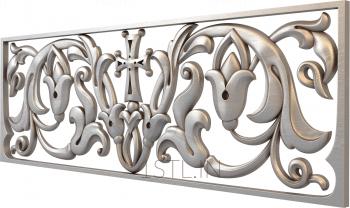 Church panel (PC_0209) 3D model for CNC machine