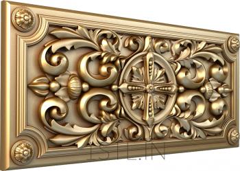 Church panel (PC_0242) 3D model for CNC machine