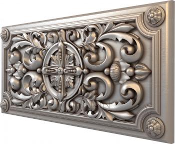 Church panel (PC_0242) 3D model for CNC machine