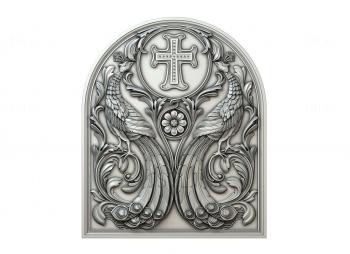 Church panel (PC_0255) 3D model for CNC machine