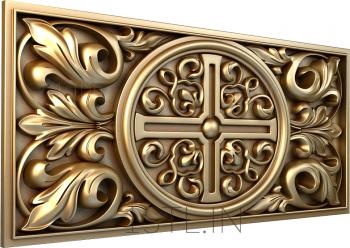 Church panel (PC_0257) 3D model for CNC machine