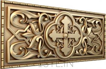 Church panel (PC_0259) 3D model for CNC machine