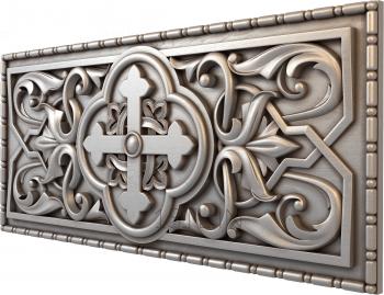 Church panel (PC_0259) 3D model for CNC machine