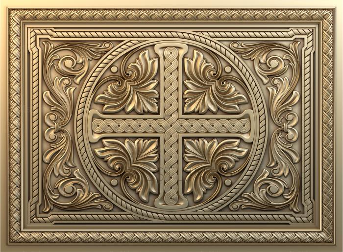 Church panel (PC_0262) 3D model for CNC machine