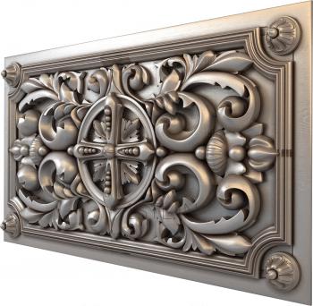 Church panel (PC_0266) 3D model for CNC machine