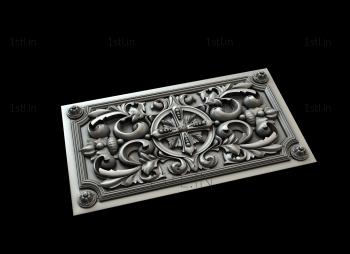 Church panel (PC_0266) 3D model for CNC machine