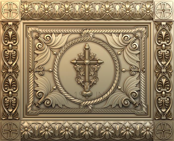 Church panel (PC_0267) 3D model for CNC machine