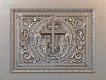 Church panel (PC_0271) 3D model for CNC machine