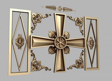 Church panel (PC_0293) 3D model for CNC machine