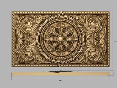 Church panel (PC_0297) 3D model for CNC machine