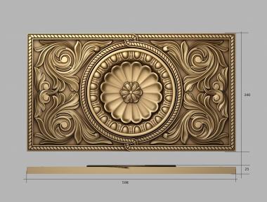 Church panel (PC_0298) 3D model for CNC machine