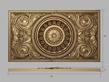 Church panel (PC_0299) 3D model for CNC machine