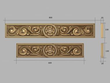 Church panel (PC_0300) 3D model for CNC machine