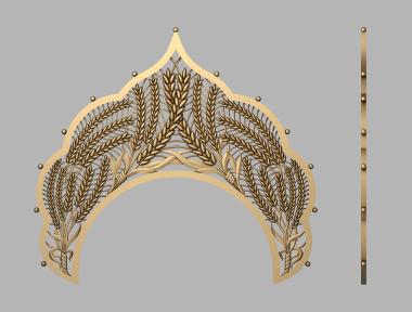 Church panel (PC_0307) 3D model for CNC machine