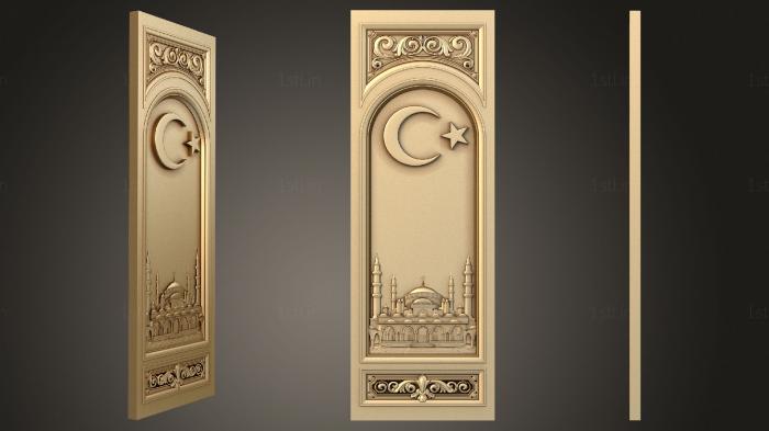 Church panel (PC_0313) 3D model for CNC machine