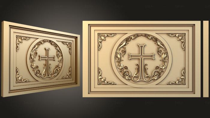 Church panel (PC_0315) 3D model for CNC machine