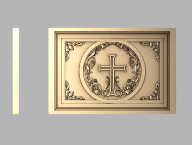 Church panel (PC_0315) 3D model for CNC machine