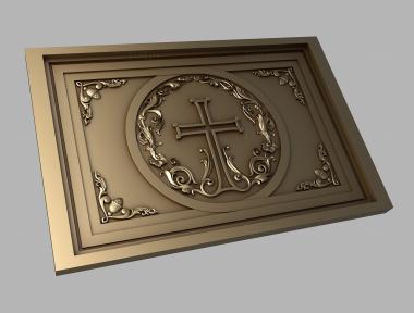 Church panel (PC_0315) 3D model for CNC machine