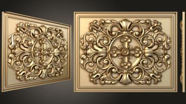 Church panel (PC_0316) 3D model for CNC machine