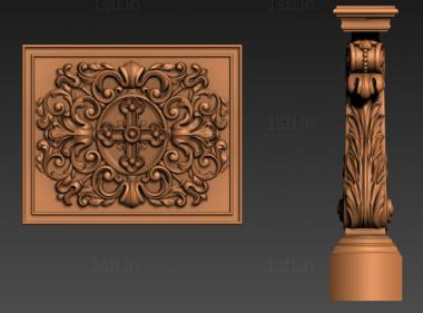 Church panel (PC_0316) 3D model for CNC machine