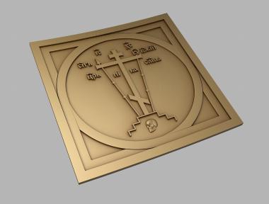 Church panel (PC_0326) 3D model for CNC machine