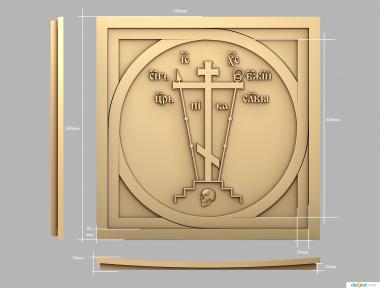 Church panel (PC_0326) 3D model for CNC machine