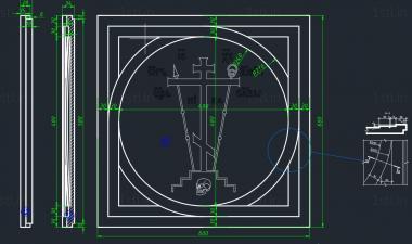 Church panel (PC_0326) 3D model for CNC machine