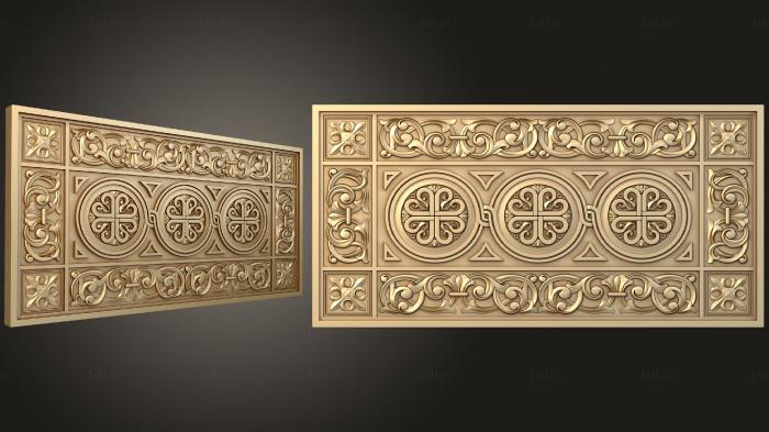 Church panel (PC_0327) 3D model for CNC machine