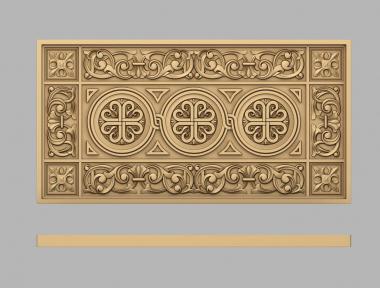 Church panel (PC_0327) 3D model for CNC machine