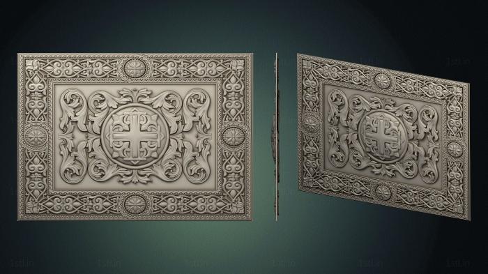 Church panel (PC_0336) 3D model for CNC machine