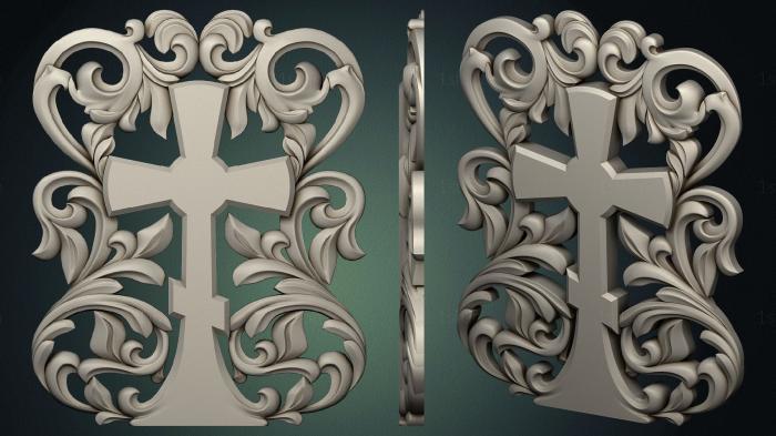 Church panel (PC_0343) 3D model for CNC machine