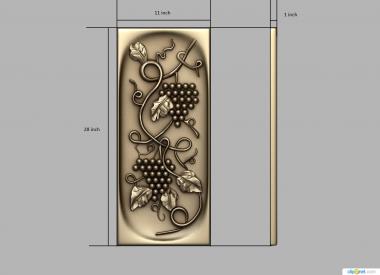 Church panel (PC_0345) 3D model for CNC machine